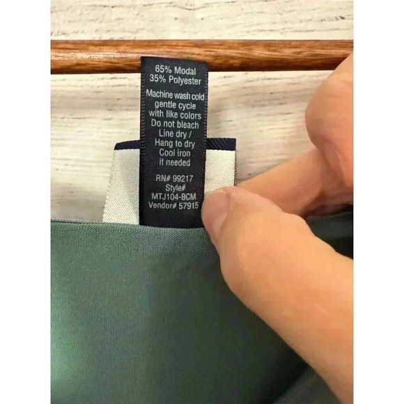 Daytrip Women's 2XL Green Smocked Surplice Blouse Long Sleeve - Picture 4 of 5